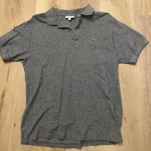 Lacoste Grey Men's Short Sleeve Polo Shirt